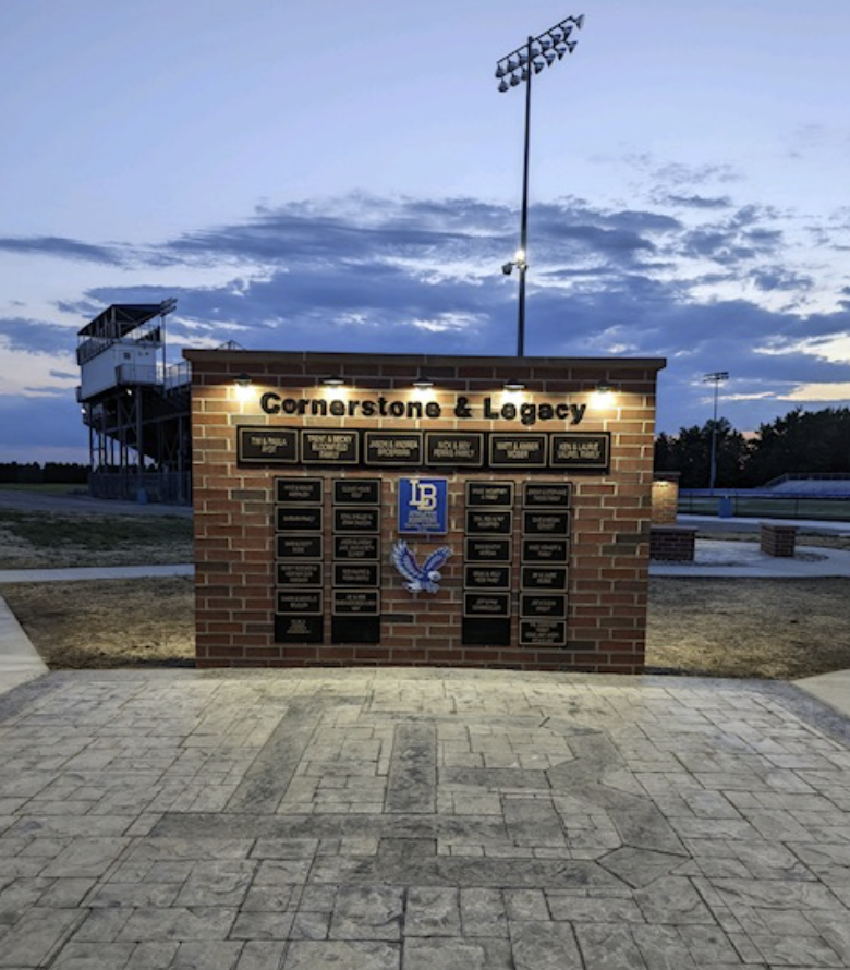 Athletic complex recognition walls