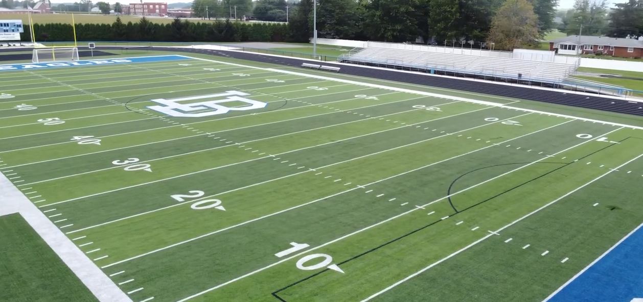 LB Stadium turf and track